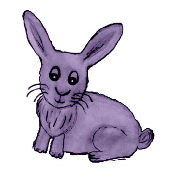 purple bunny icon